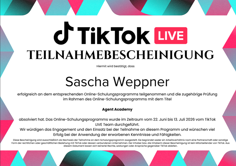 Mein Weg zum Live Manager